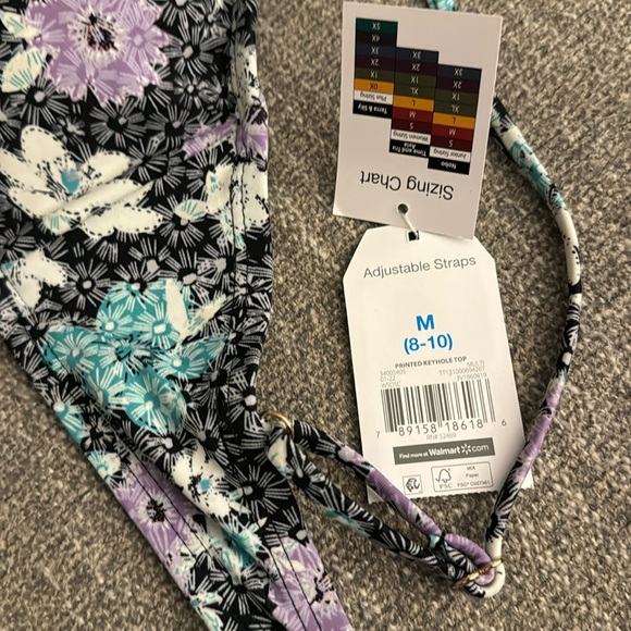 NEW Time & True Keyhole Bikini Top Size M - Picture 2 of 8